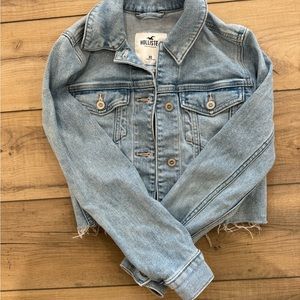Hollister Co XS Cropped Denim Jacket